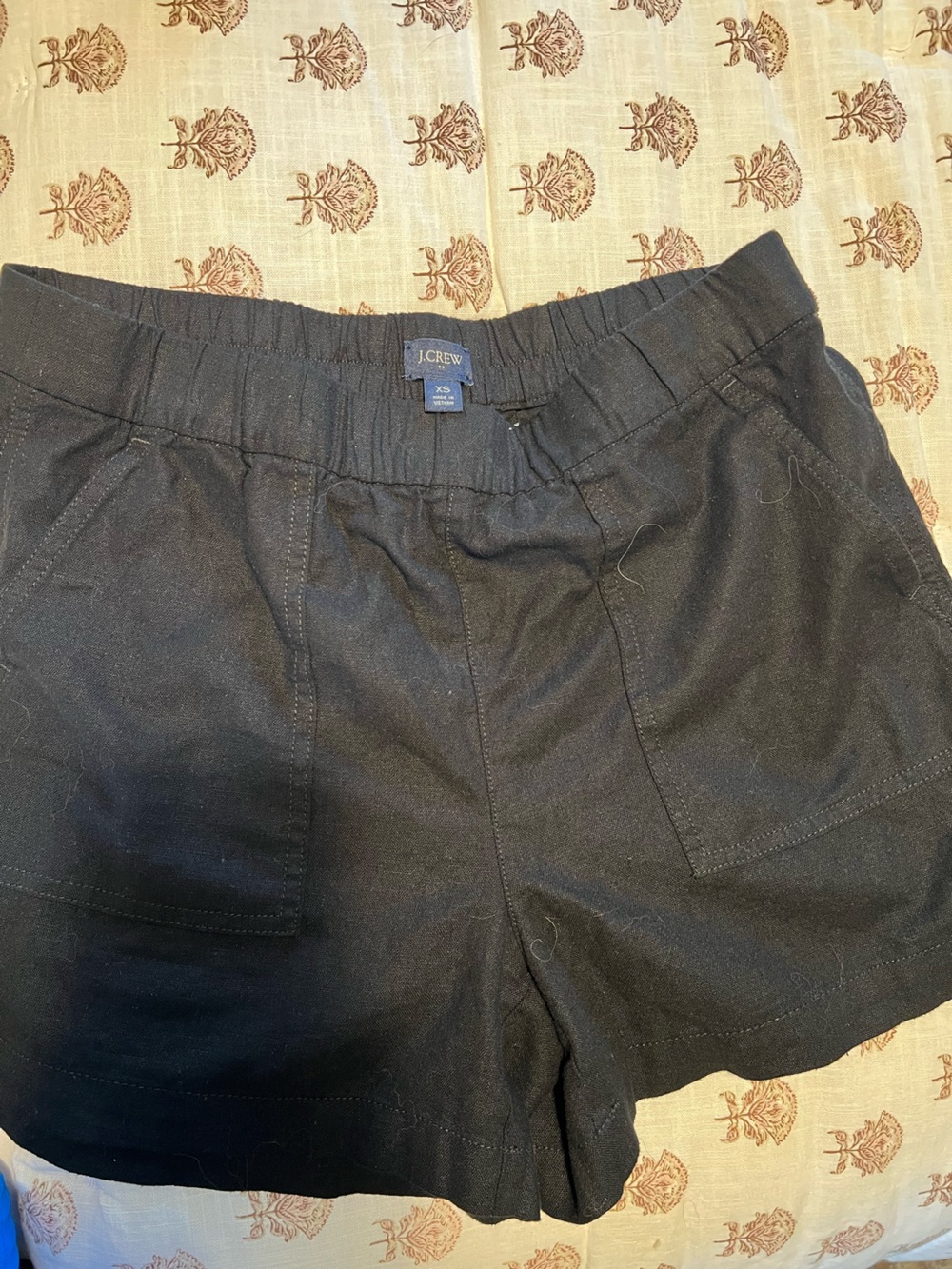 J. Crew Black Elastic-Waist Everyday Shorts